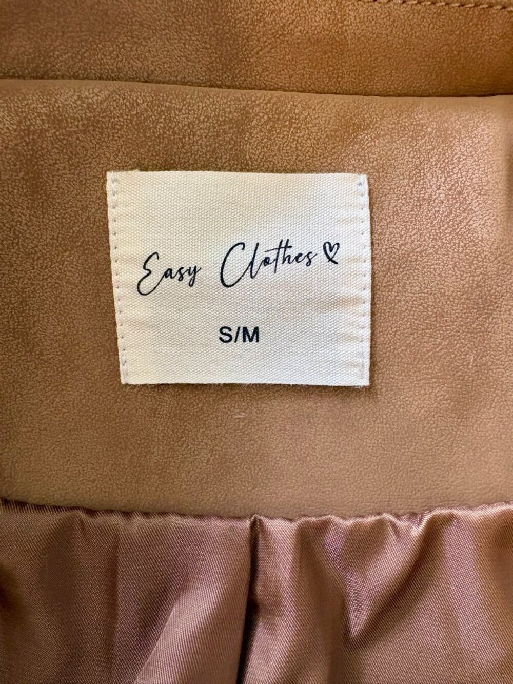 Easy Clothes Camel Oversized Bomber Jacket - Picture 8 of 9